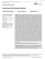 Artículo: "Occurrence of mycotoxins in pulses"